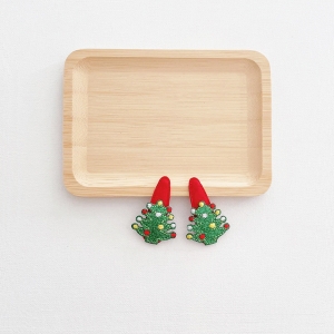 Girl Hair Clip Christmas Tree Pair (GHP9569)